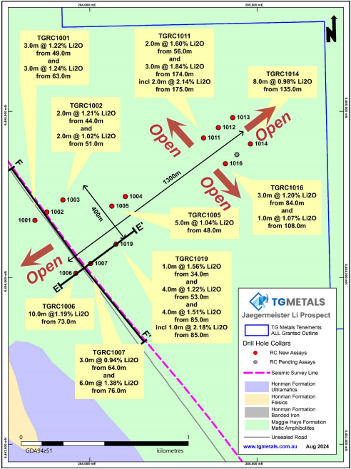 TG Metals Lake Johnston lithium